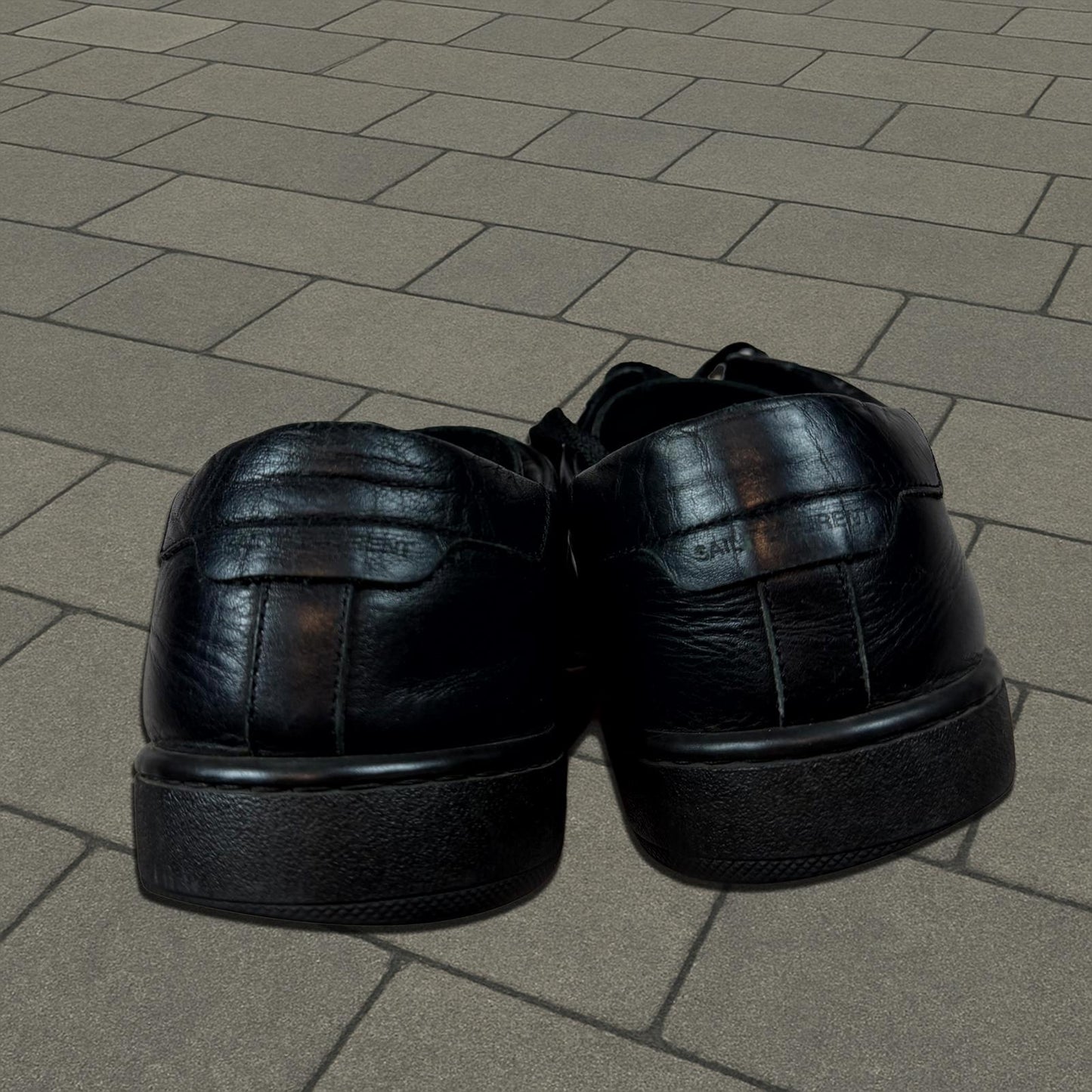 Saint Laurent Black SL/01H Studded Sneakers
