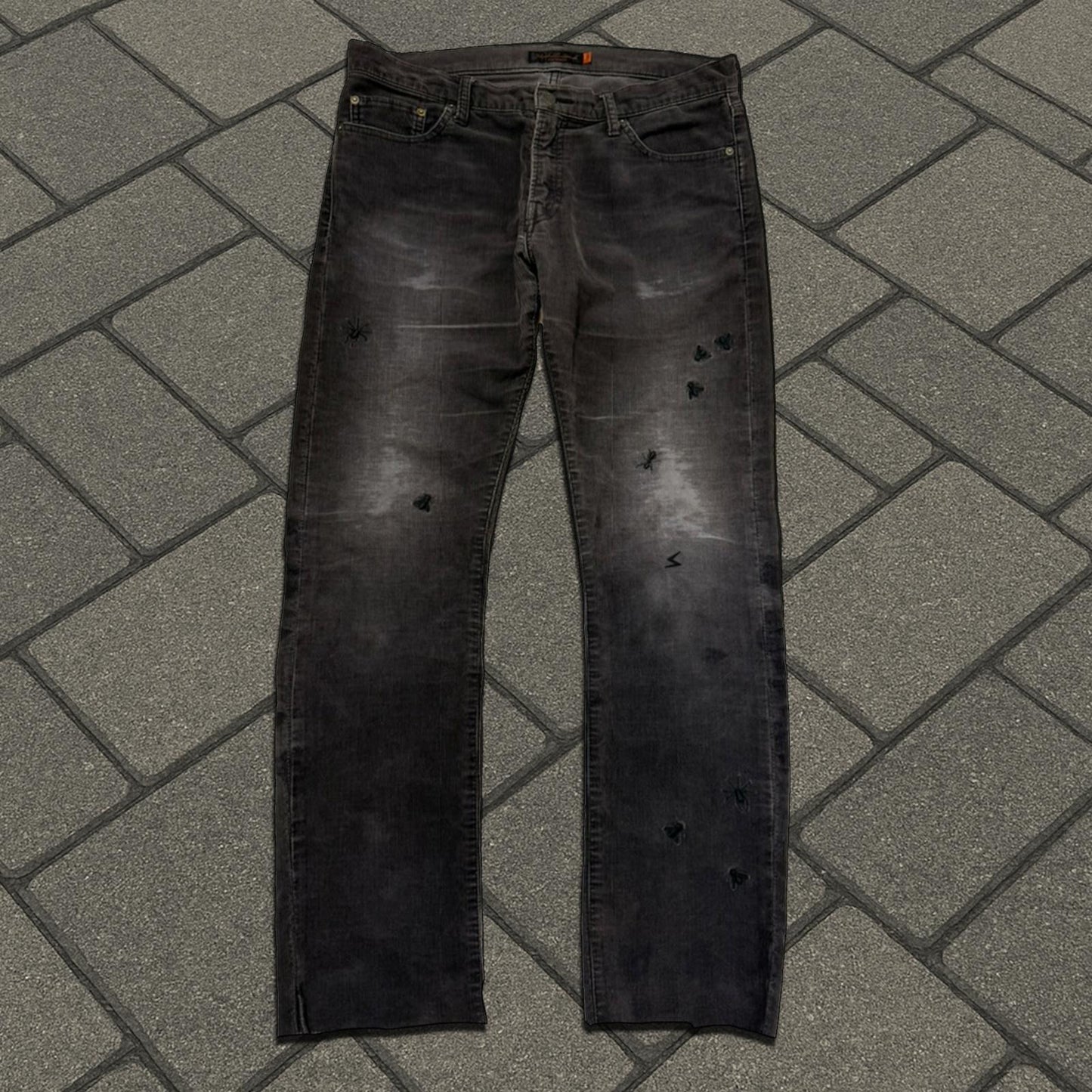 AW06 Undercover BBV Black Corduroy Bug Denim