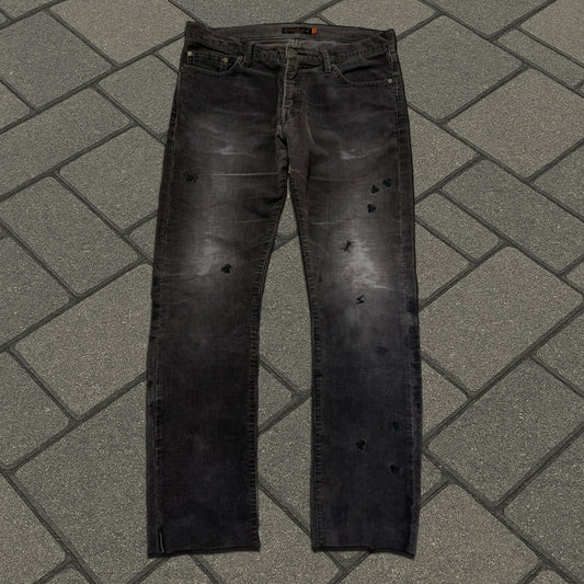 AW06 Undercover BBV Black Corduroy Bug Denim