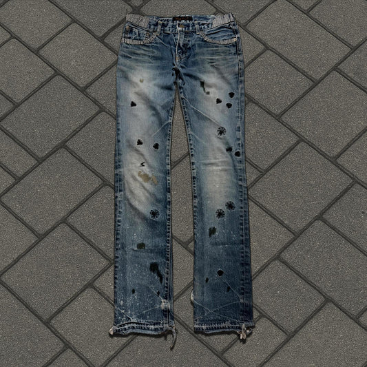 AW06 Undercover Thrashed Bug Denim
