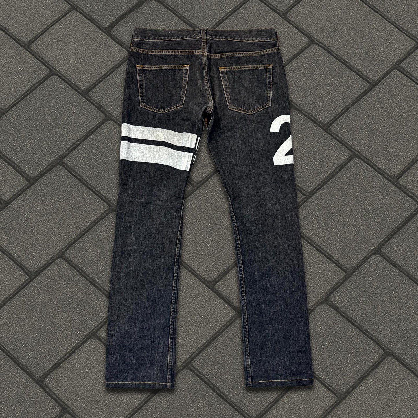 AW02 Junya Watanabe “25” Striped Denim