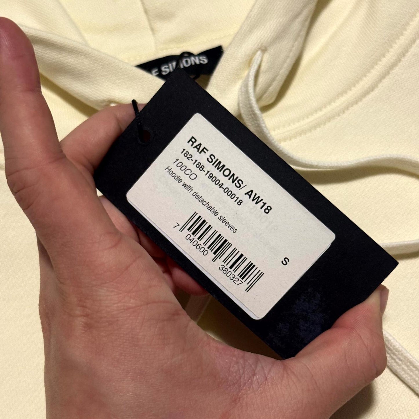 AW18 Raf Simons 2C-B GHB Detachable Hoodie