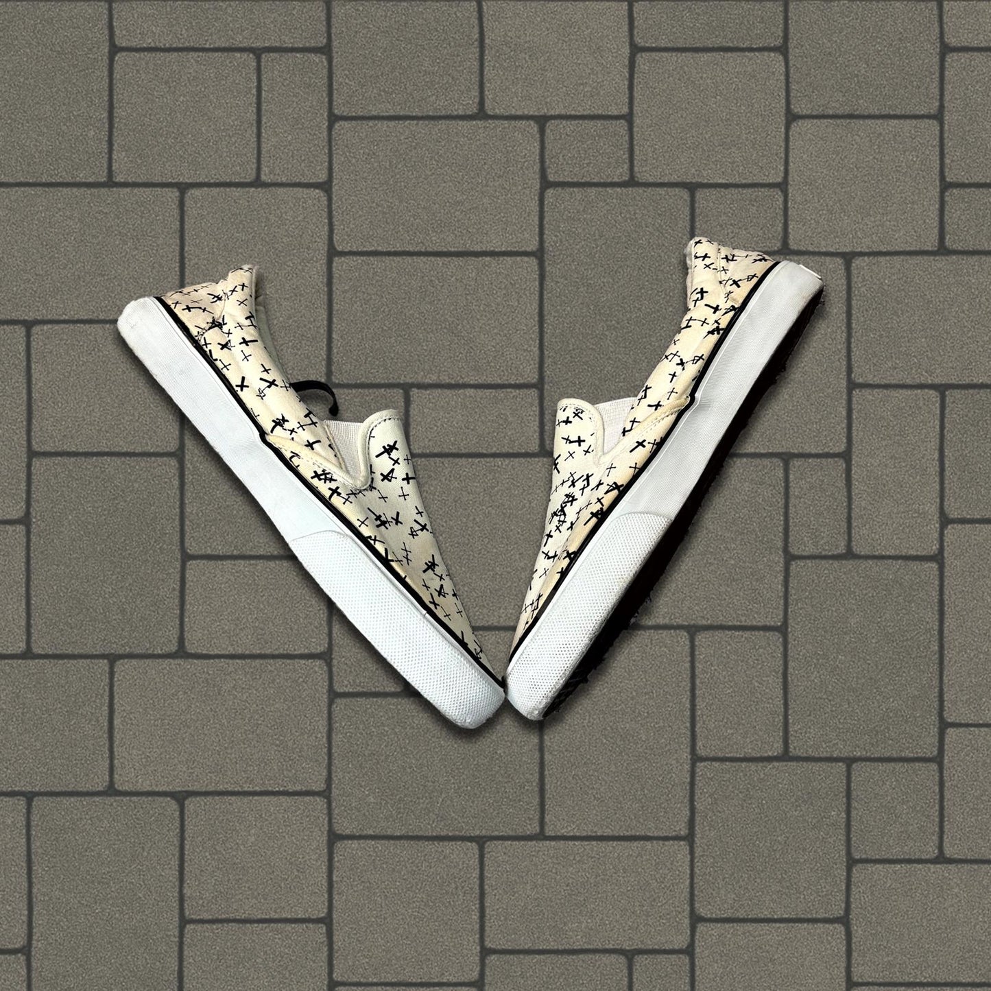 AW02 Undercover Crosses Slip On Shoes