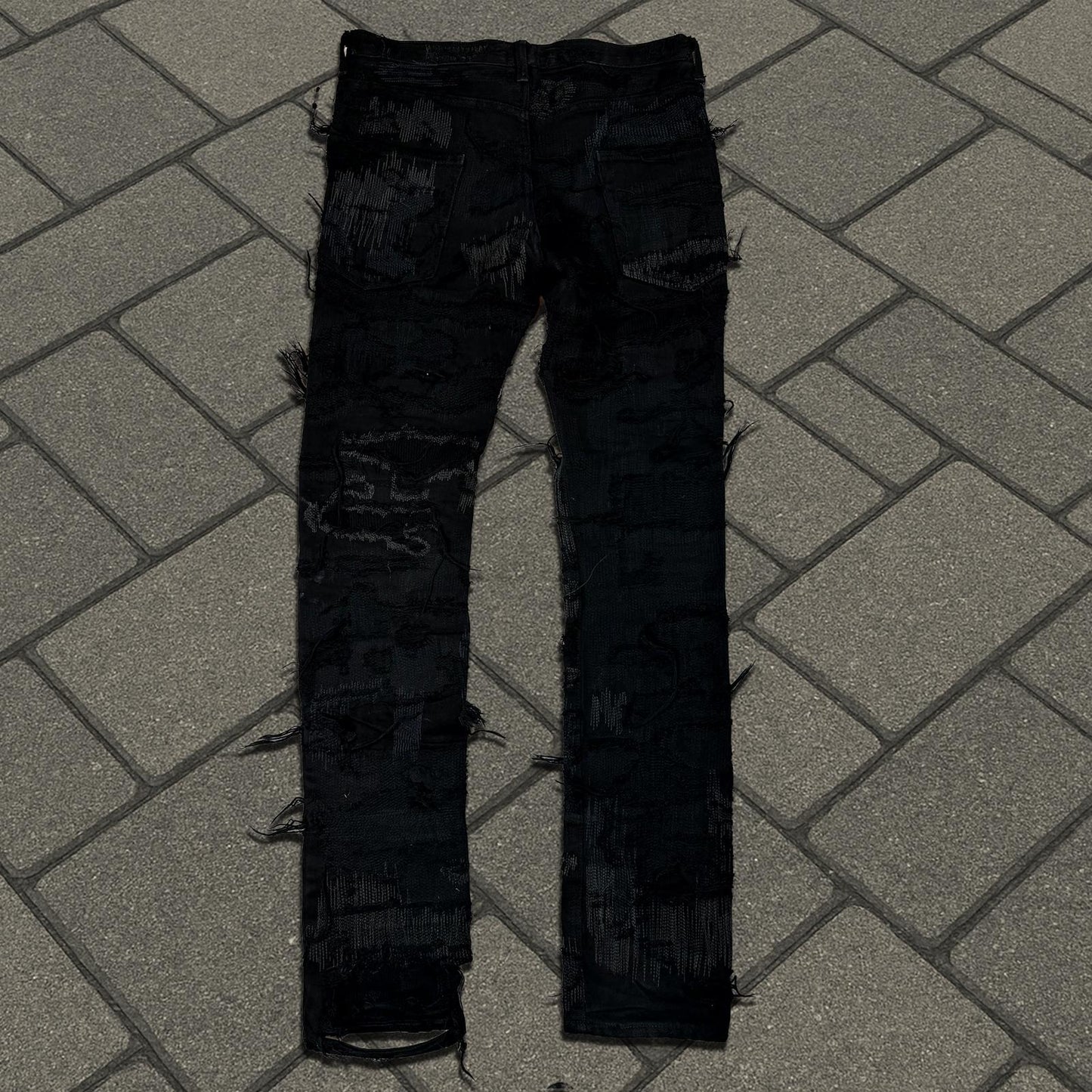 AW05 Undercover Black 85 Boro Denim