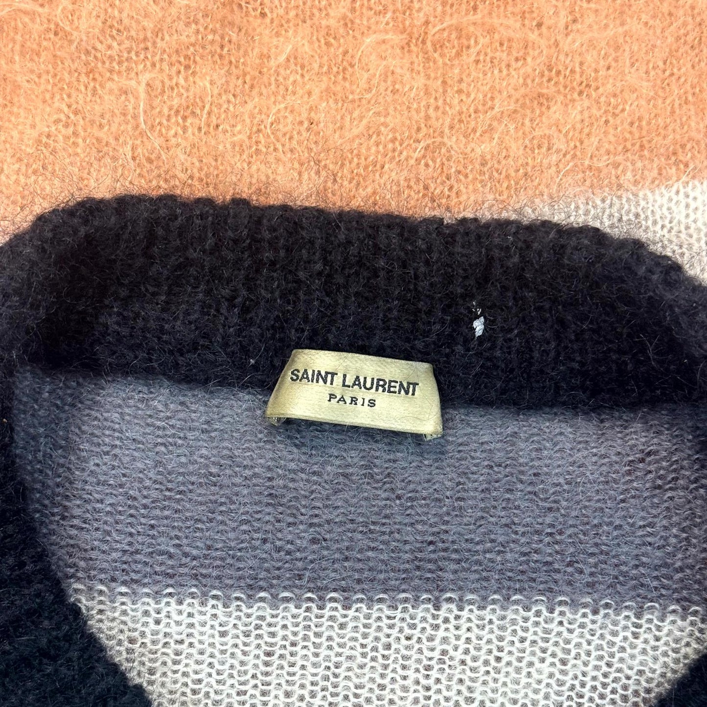 2017 Saint Laurent Paris Johnny Rotten Mohair Sweater