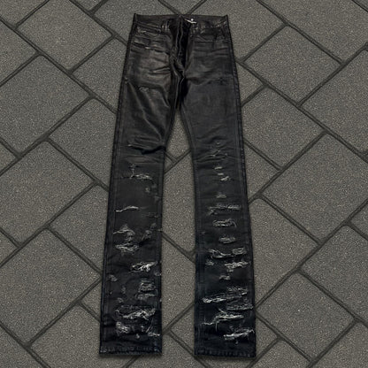 SS04 Dior Homme Waxed Strip Denim