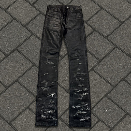 SS04 Dior Homme Waxed Strip Denim