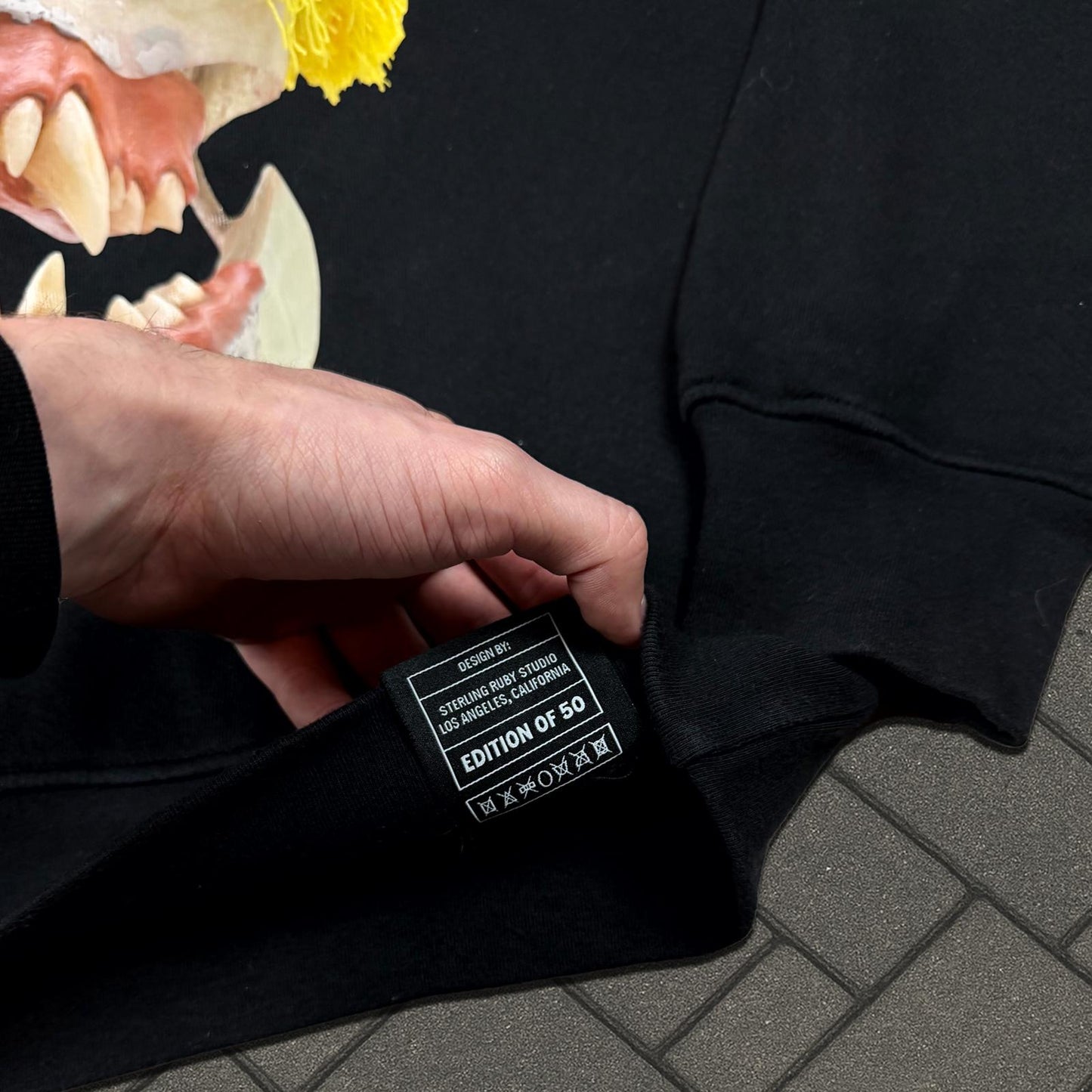 Sterling Ruby ED.50 Yellow Skull Crewneck