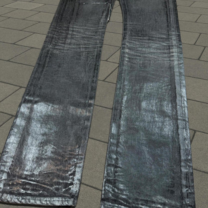 AW03 Dior Homme Black Luster Denim 