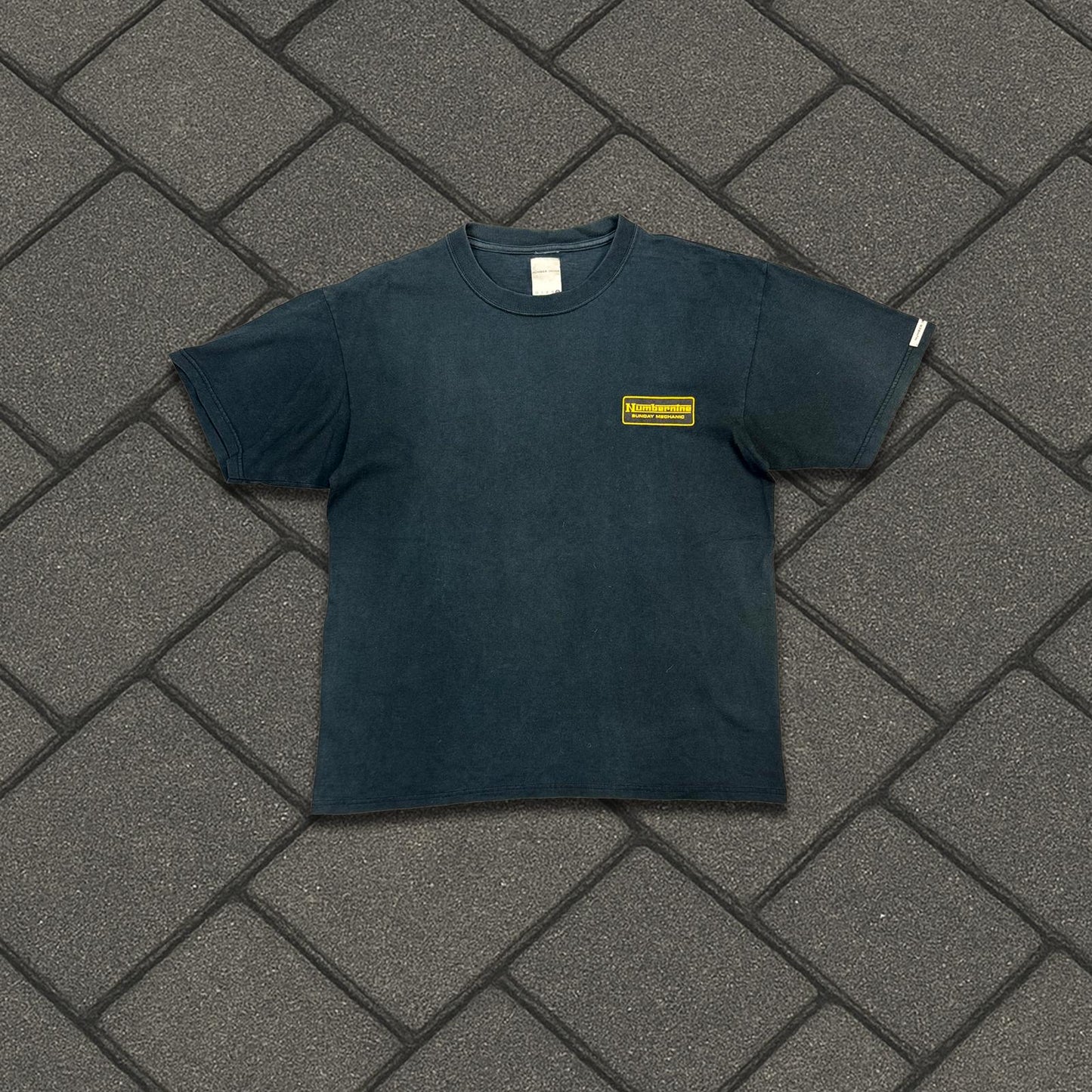 AW00 Number Nine Yellow Sunday Mechanic Tee