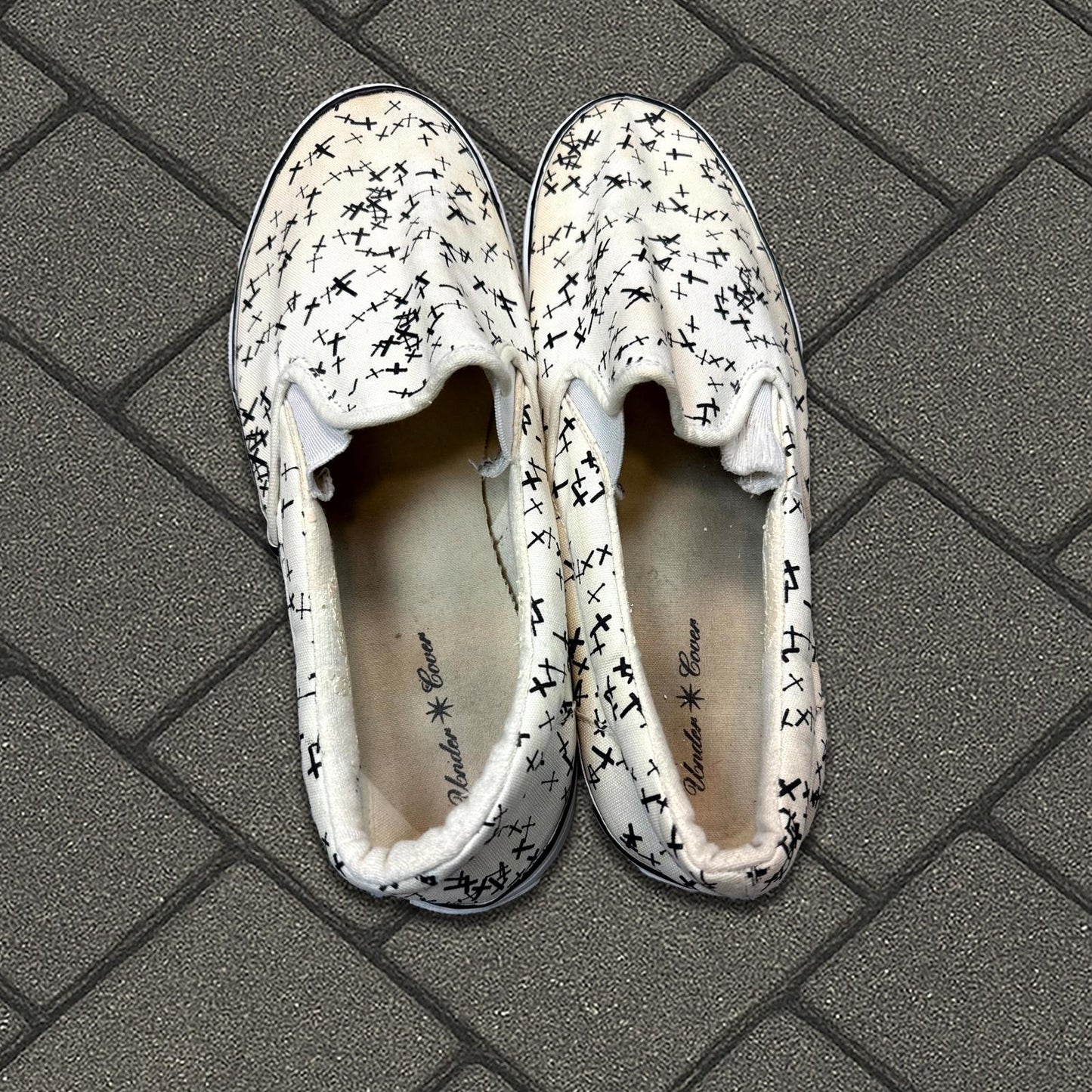 AW02 Undercover Crosses Slip On Shoes