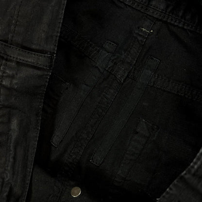 SS09 Rick Owens ‘Black Wax’ Banana Cut Pants