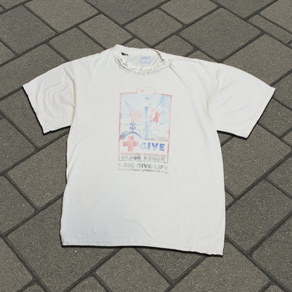 80’s Red Cross Blood Donor Thrashed Tee