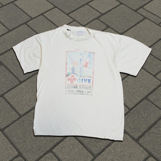 80’s Red Cross Blood Donor Thrashed Tee