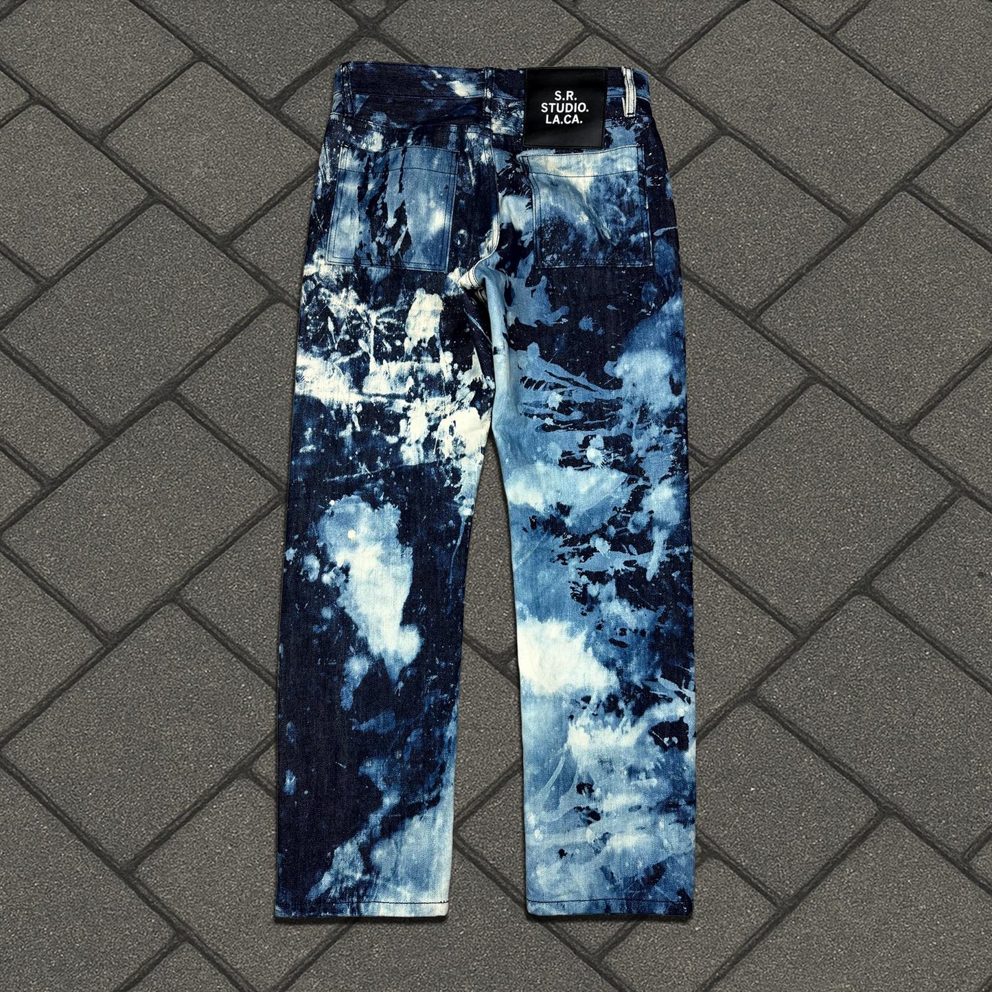 Sterling Ruby Hand Bleached Indigo Soto Denim