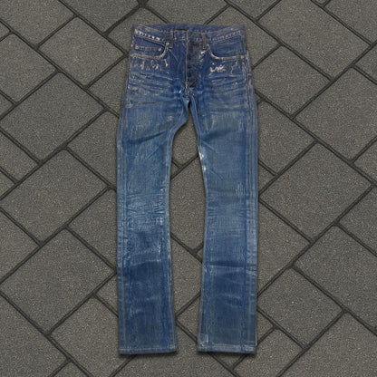 SS07 Dior Homme Blue Waxed Luster Denim