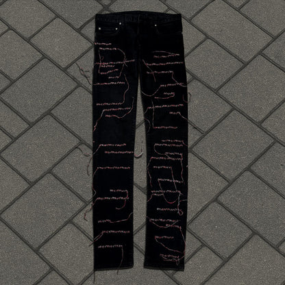 AW16 Dior Homme Red Stitch Denim
