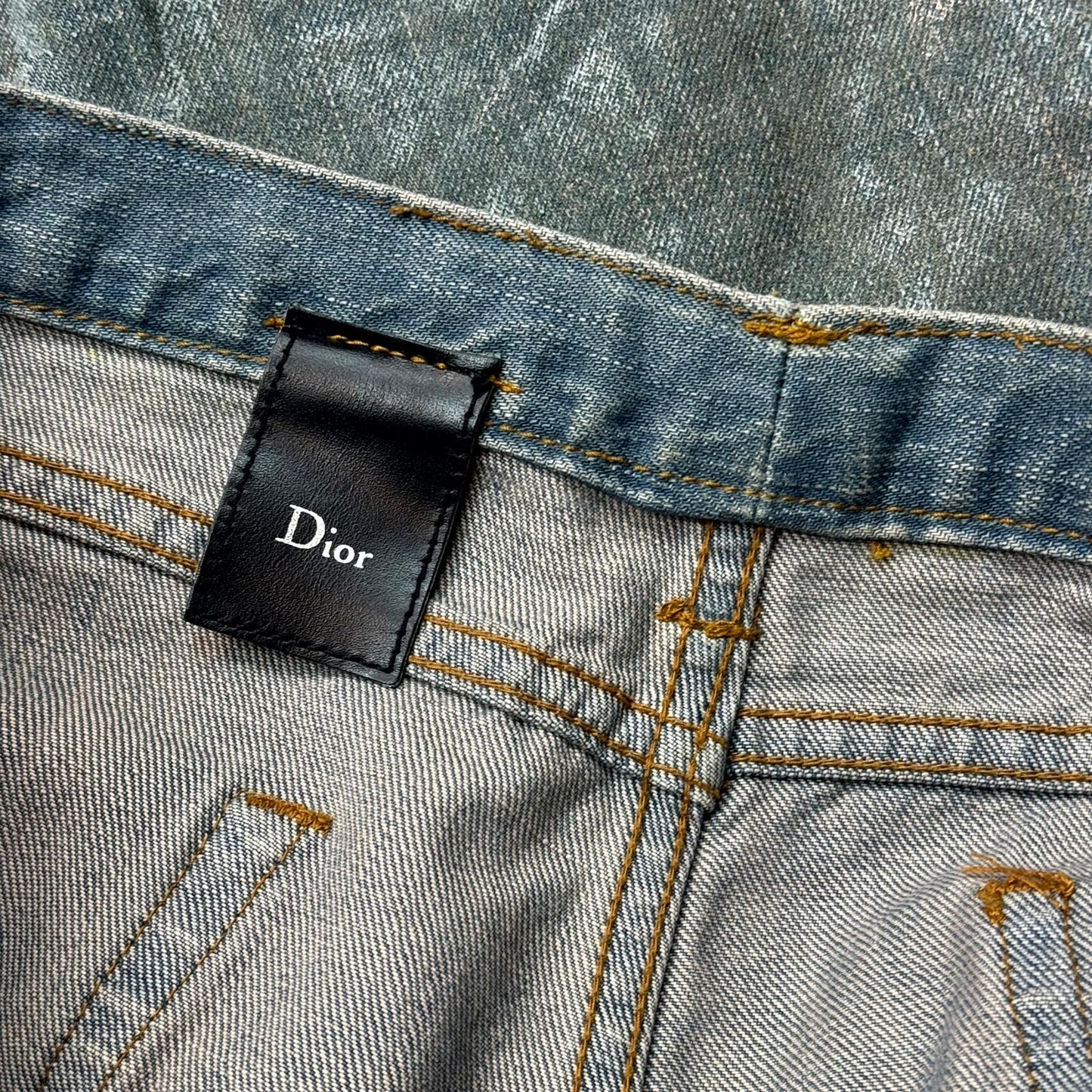 SS04 Dior Homme Waxed Bleu Clair Denim