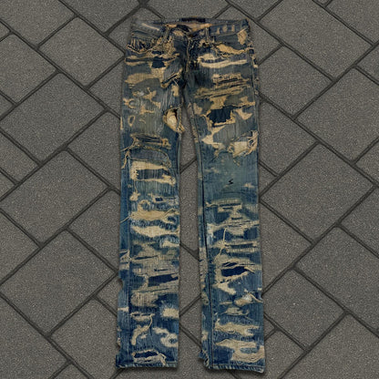 AW05 Undercover “Arts & Crafts” 85 Blue Boro Denim