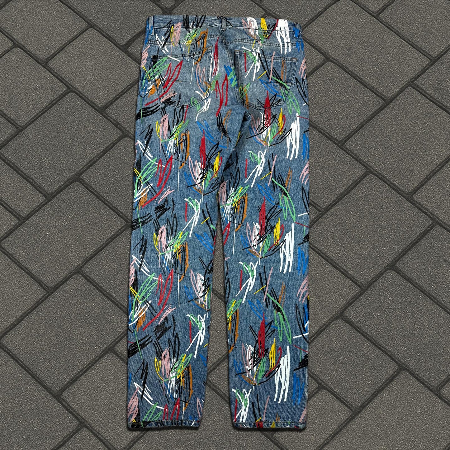 SS15 Dior Homme KVA Scribble Denim