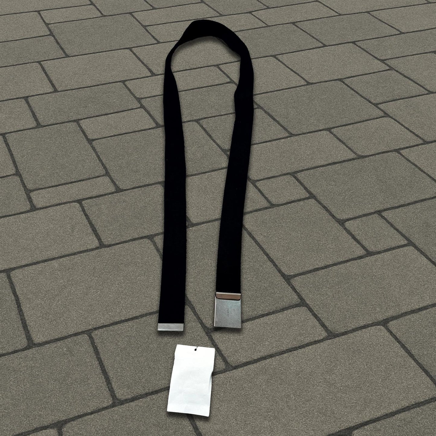 Balenciaga Adidas Black Trefoil Belt
