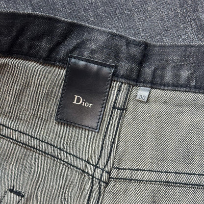 AW05 Dior Homme Black Luster Wax Denim