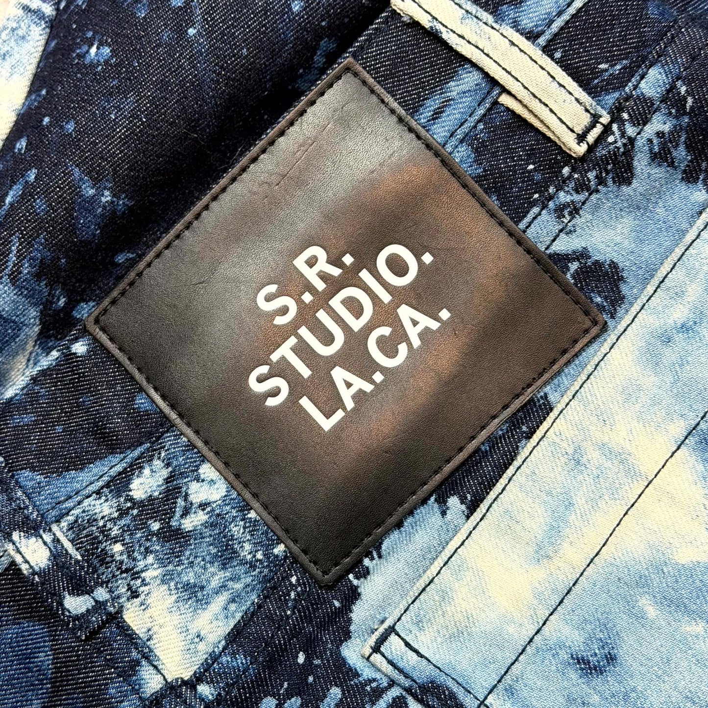 Sterling Ruby Hand Bleached Indigo Soto Denim