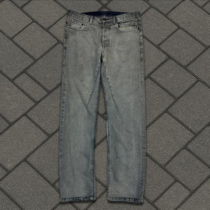 FW15 Rick Owens Mineral Pearl Berlin Cut Denim