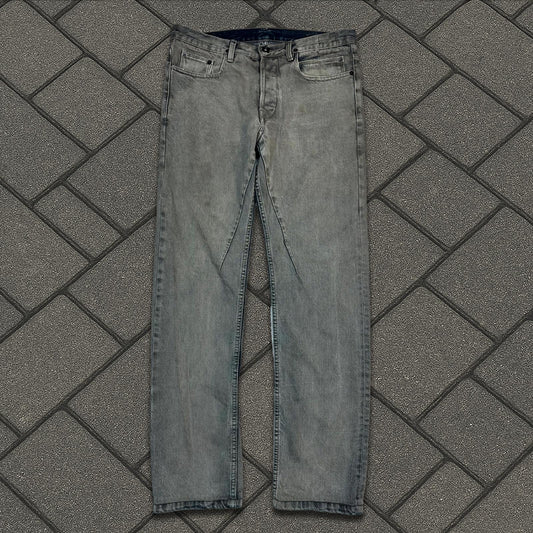 FW15 Rick Owens Mineral Pearl Berlin Cut Denim