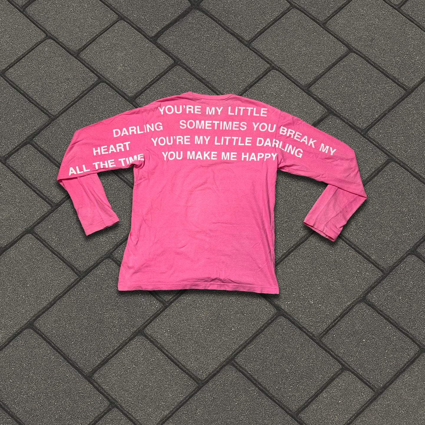 SS02 Junya Watanabe Pink Poem Longsleeve