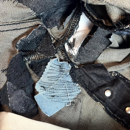 AW03 Dior Homme Black Waxed Luster Denim