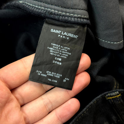 FW13 Saint Laurent Paris Oil Crash Denim