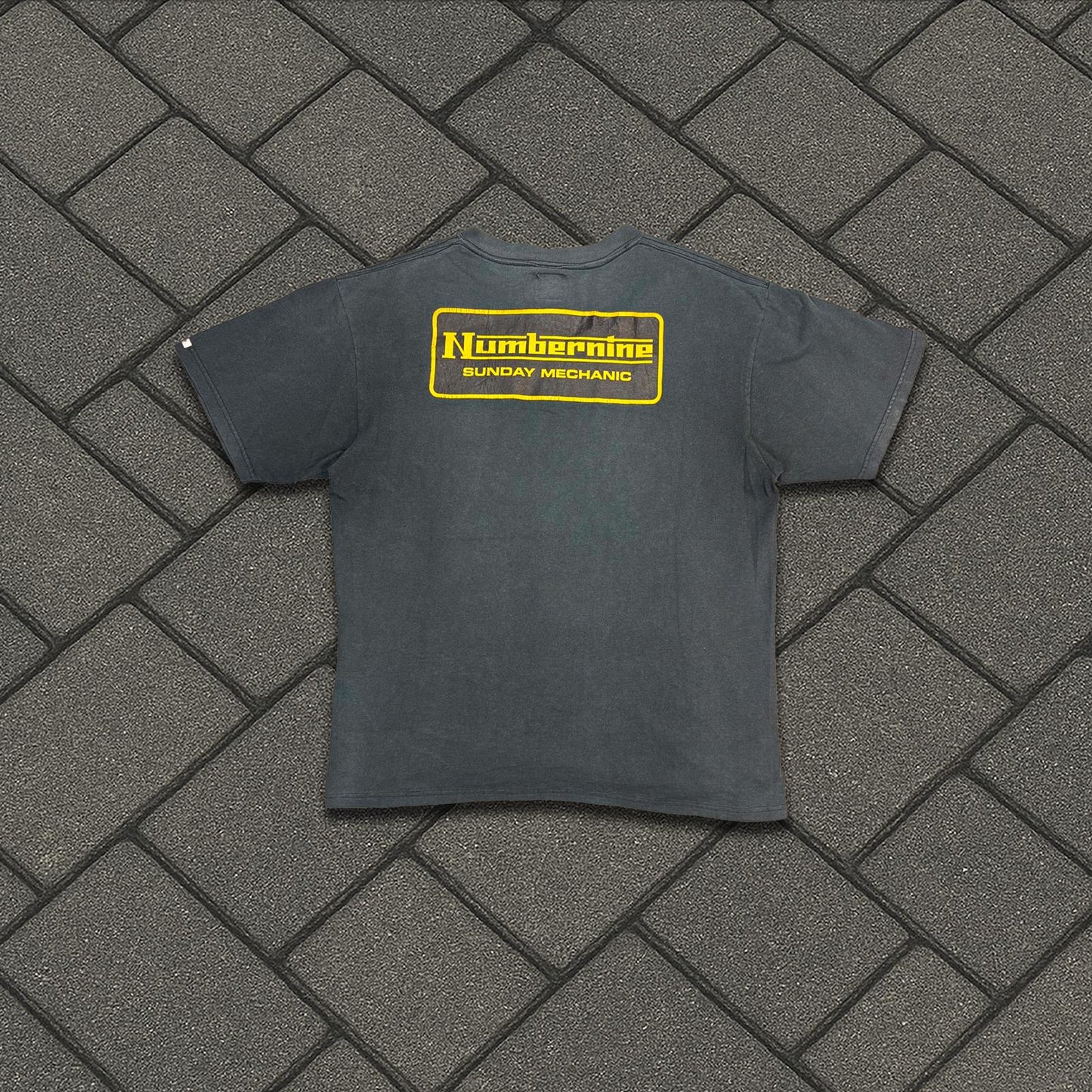 AW00 Number Nine Yellow Sunday Mechanic Tee