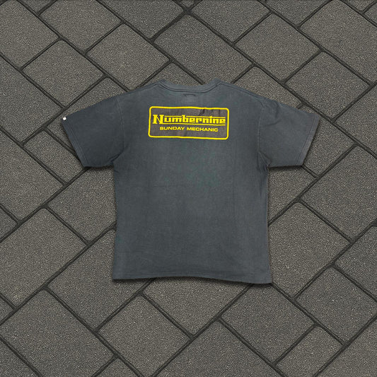 AW00 Number Nine Yellow Sunday Mechanic Tee