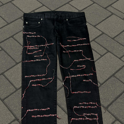 AW16 Dior Homme Red Stitch Denim