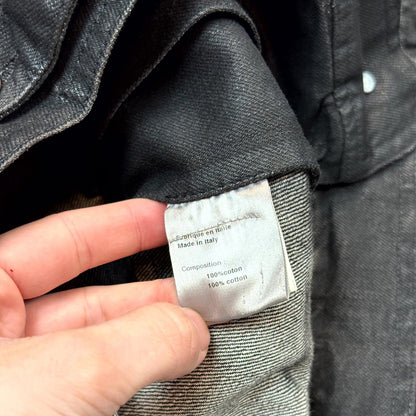 SS04 Dior Homme Waxed Strip Denim Jacket