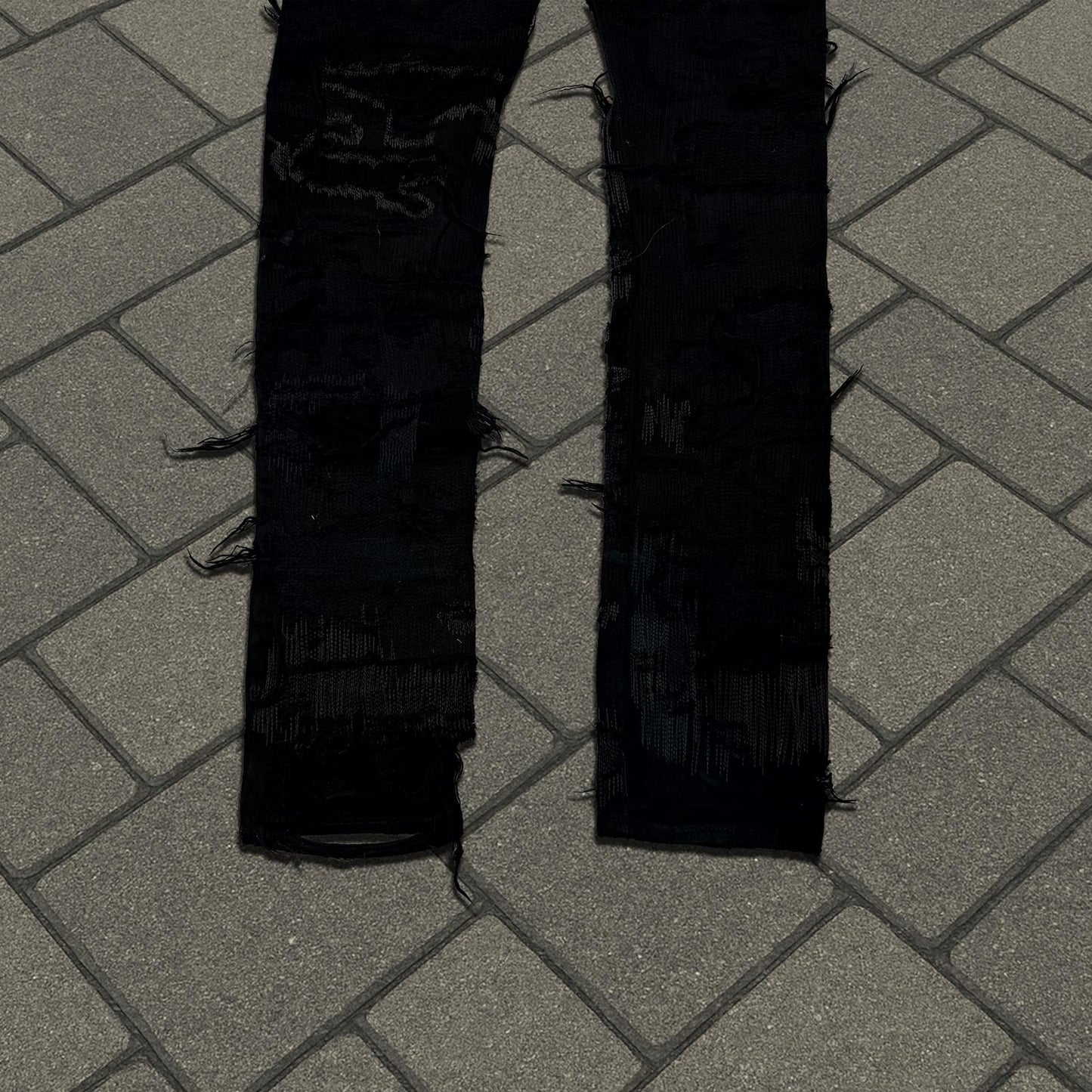 AW05 Undercover Black 85 Boro Denim
