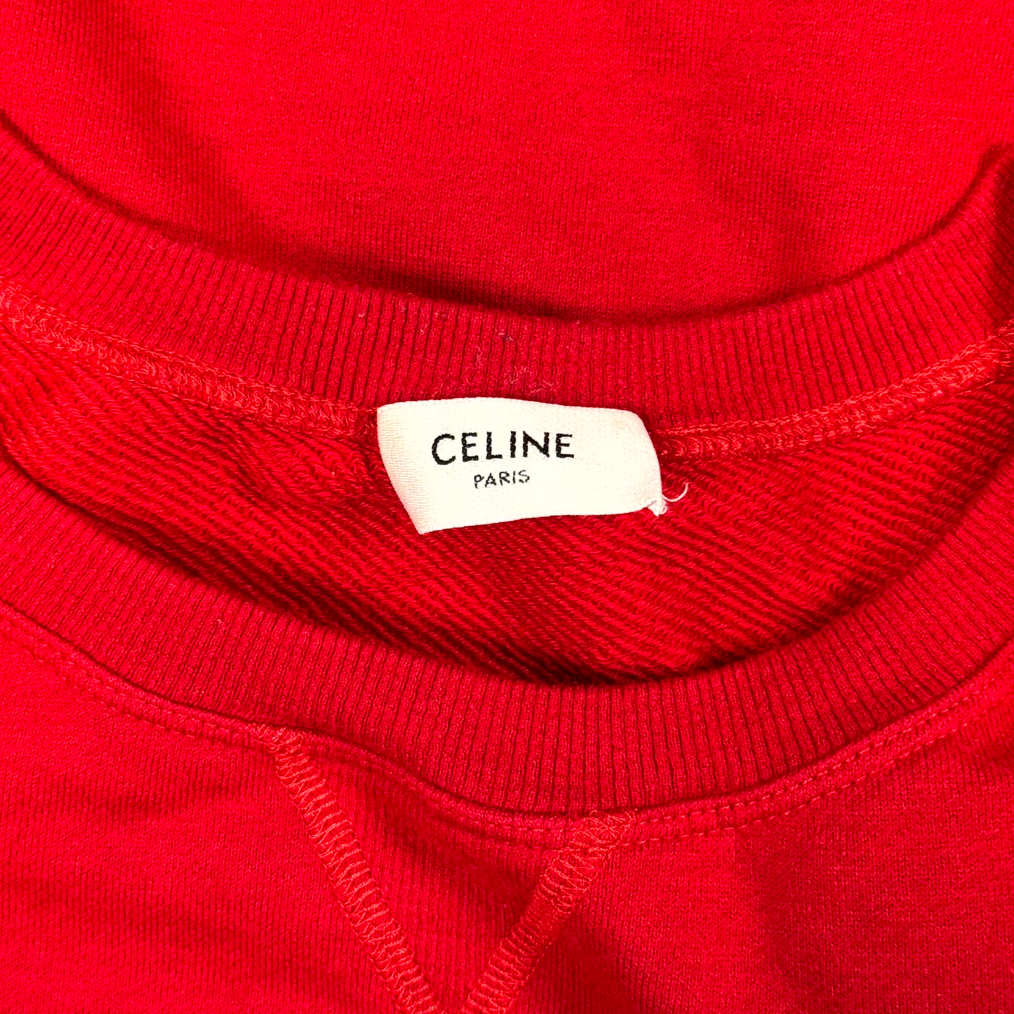 SS20 Celine My Own Worst Enemy Red Crewneck