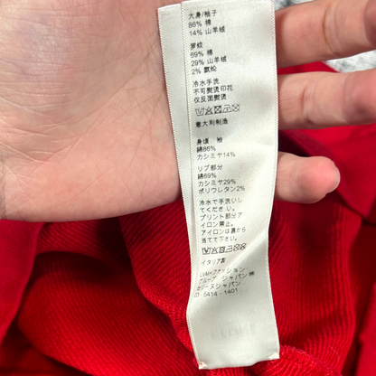 SS20 Celine My Own Worst Enemy Red Crewneck