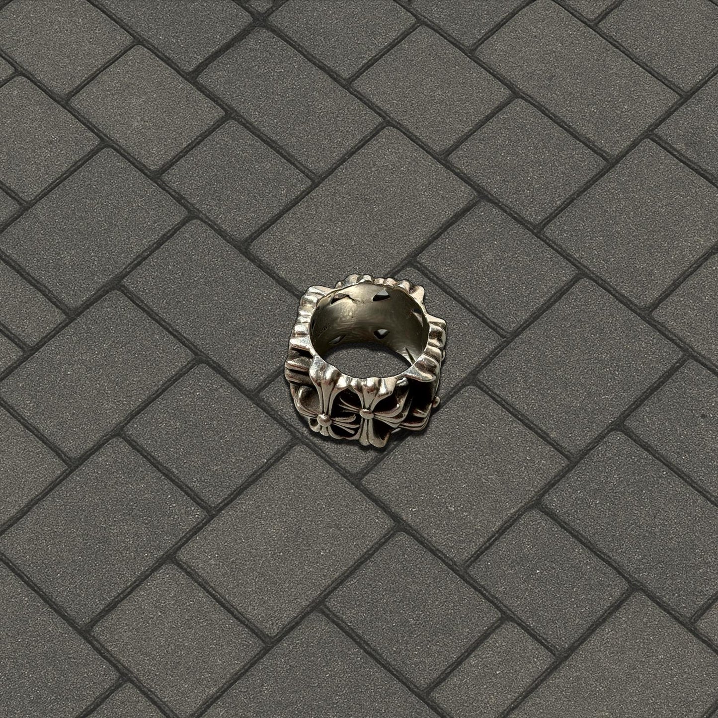 Chrome Hearts Square Cemetary Ring