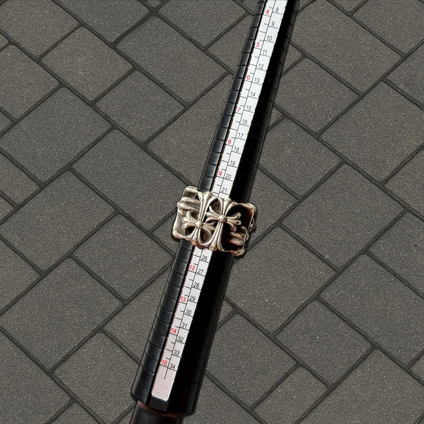 Chrome Hearts Square Cemetary Ring