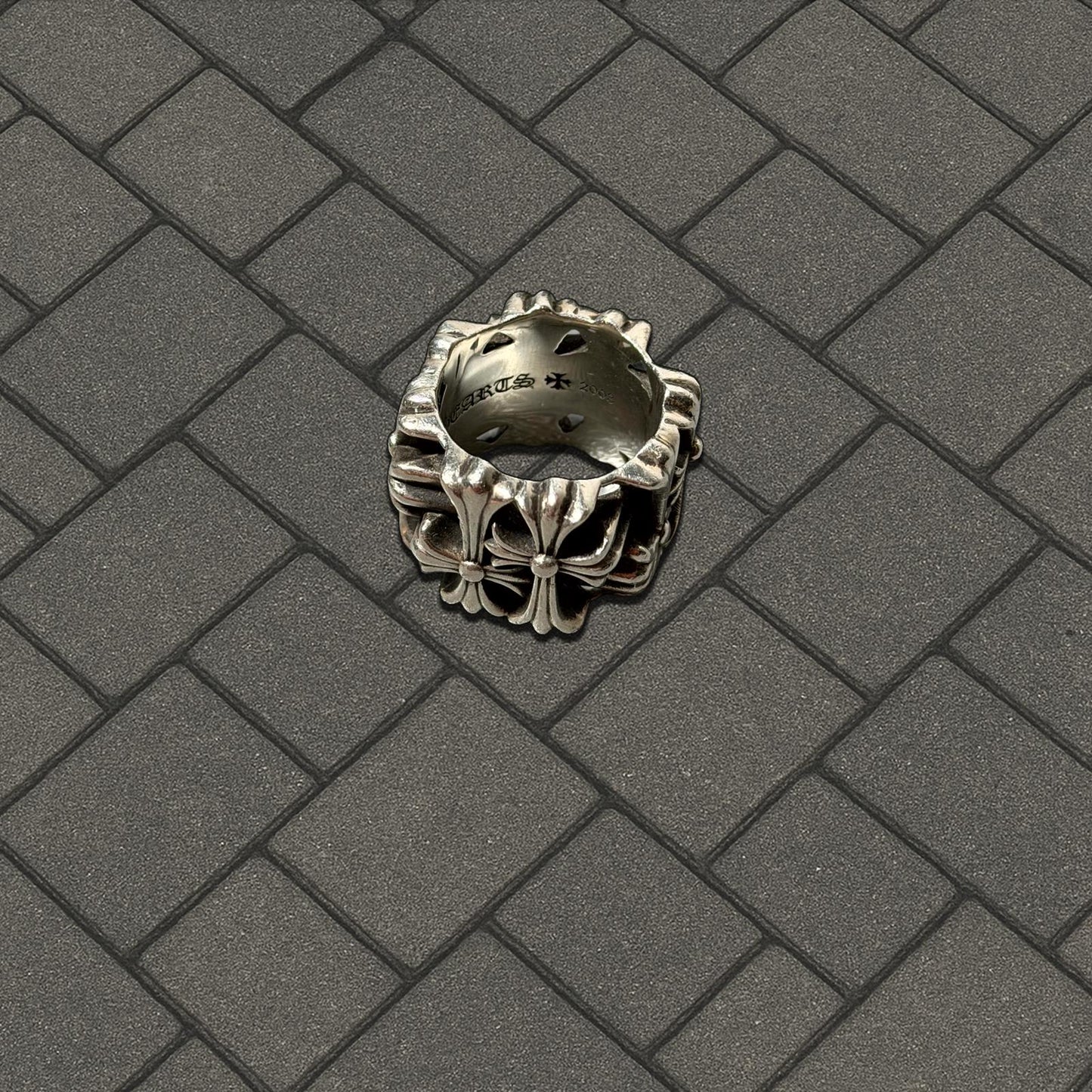 Chrome Hearts Square Cemetary Ring