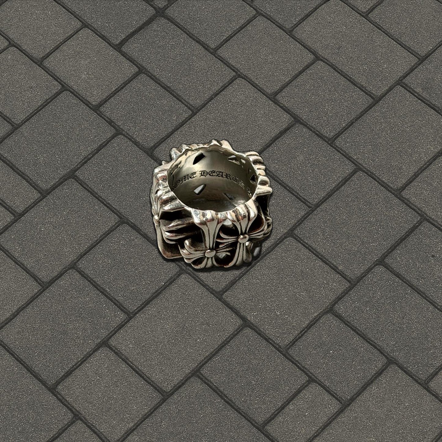 Chrome Hearts Square Cemetary Ring