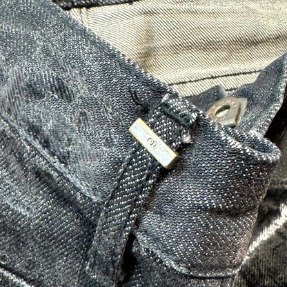 AW05 Dior Homme Black Waxed Luster Denim