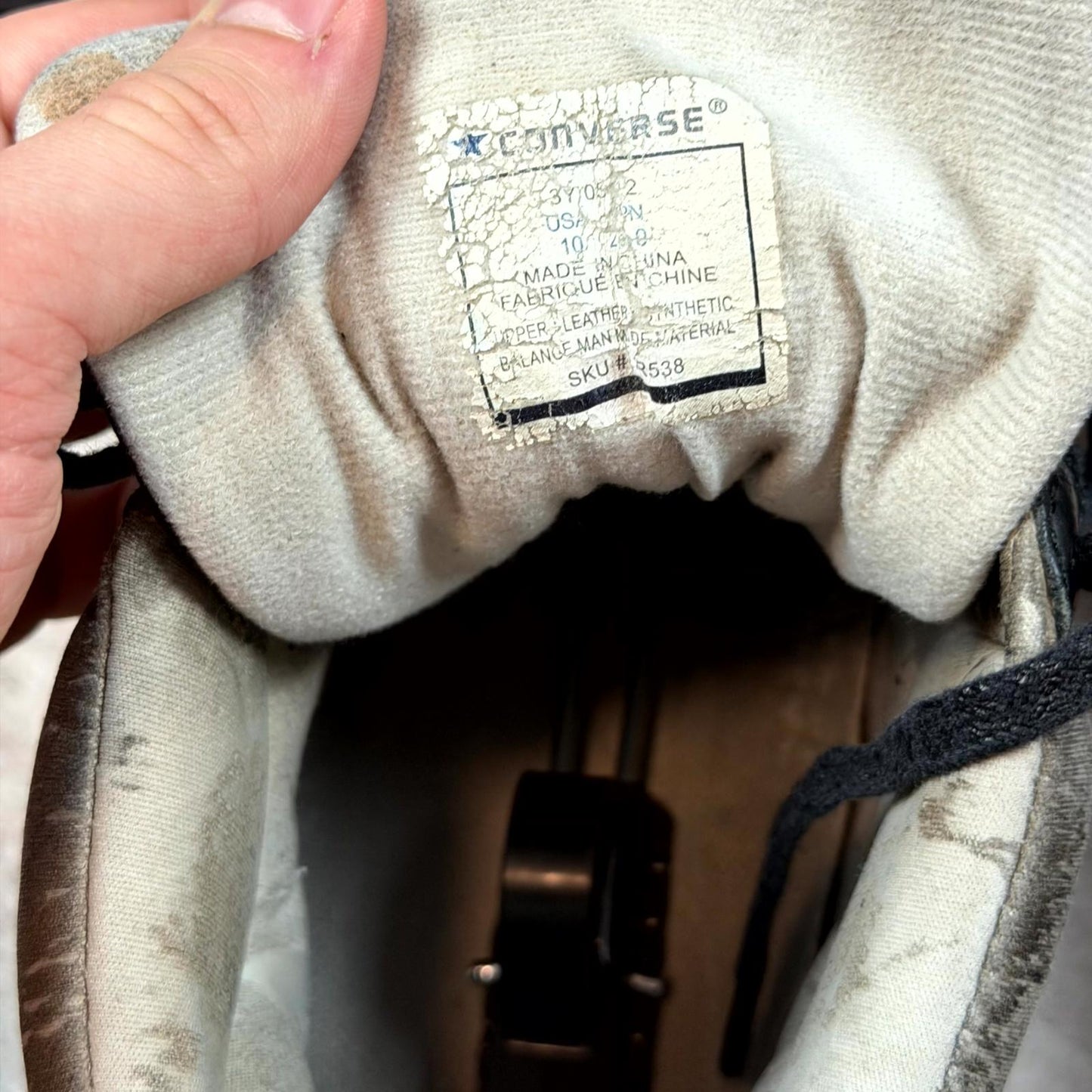SS06 Number (N)ine Black Converse Weapon Sneakers