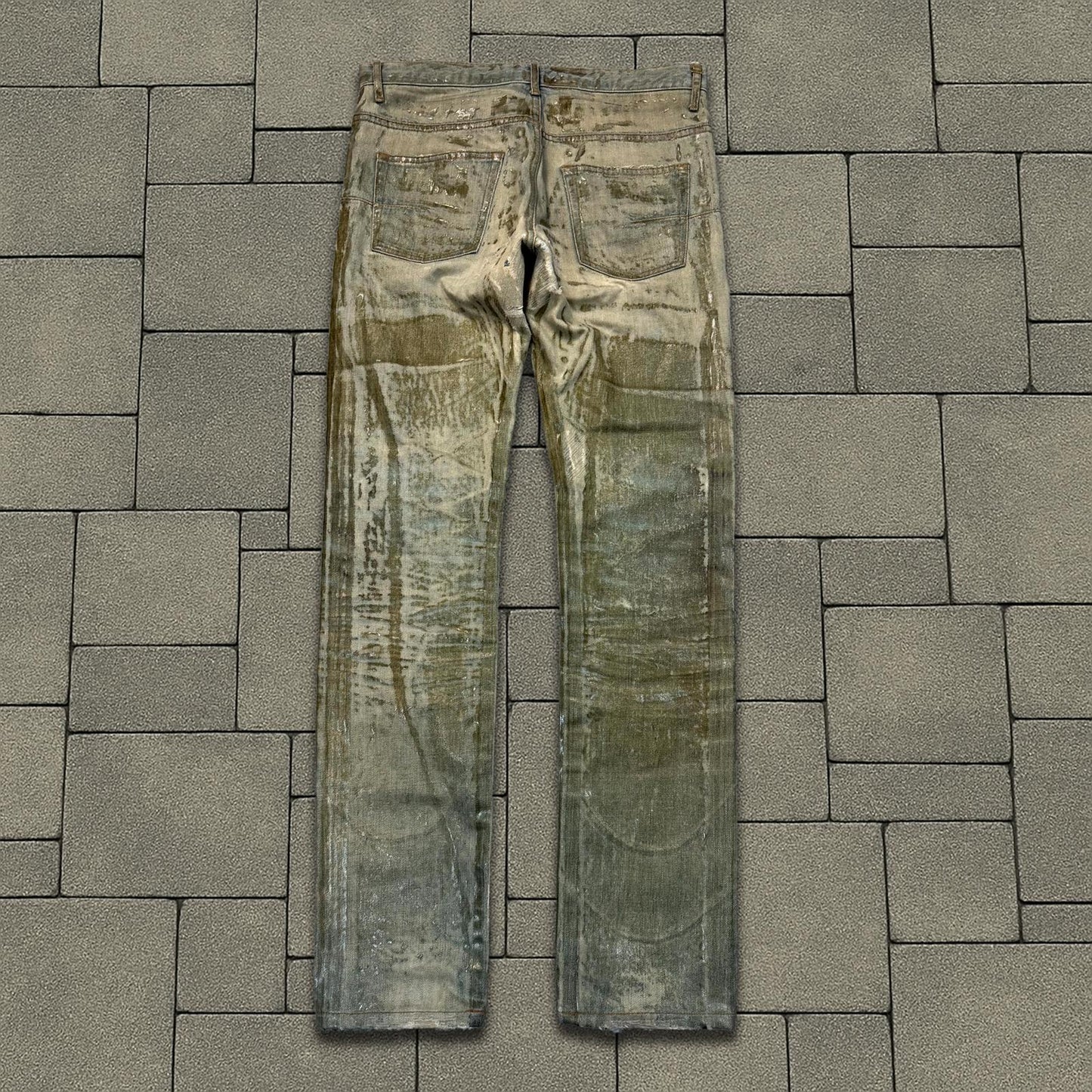 SS04 Dior Homme Waxed Bleu Clair Denim