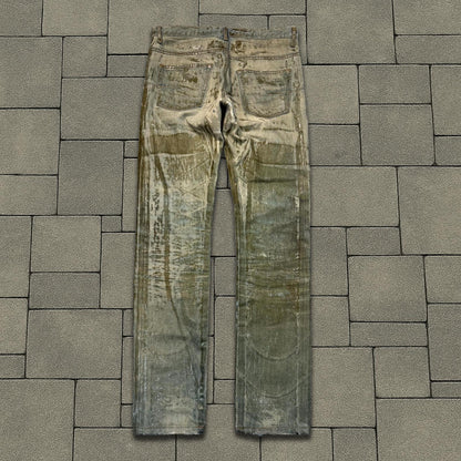 SS04 Dior Homme Waxed Bleu Clair Denim