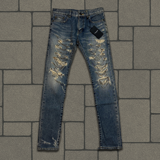 FW13 Saint Laurent Chain Denim
