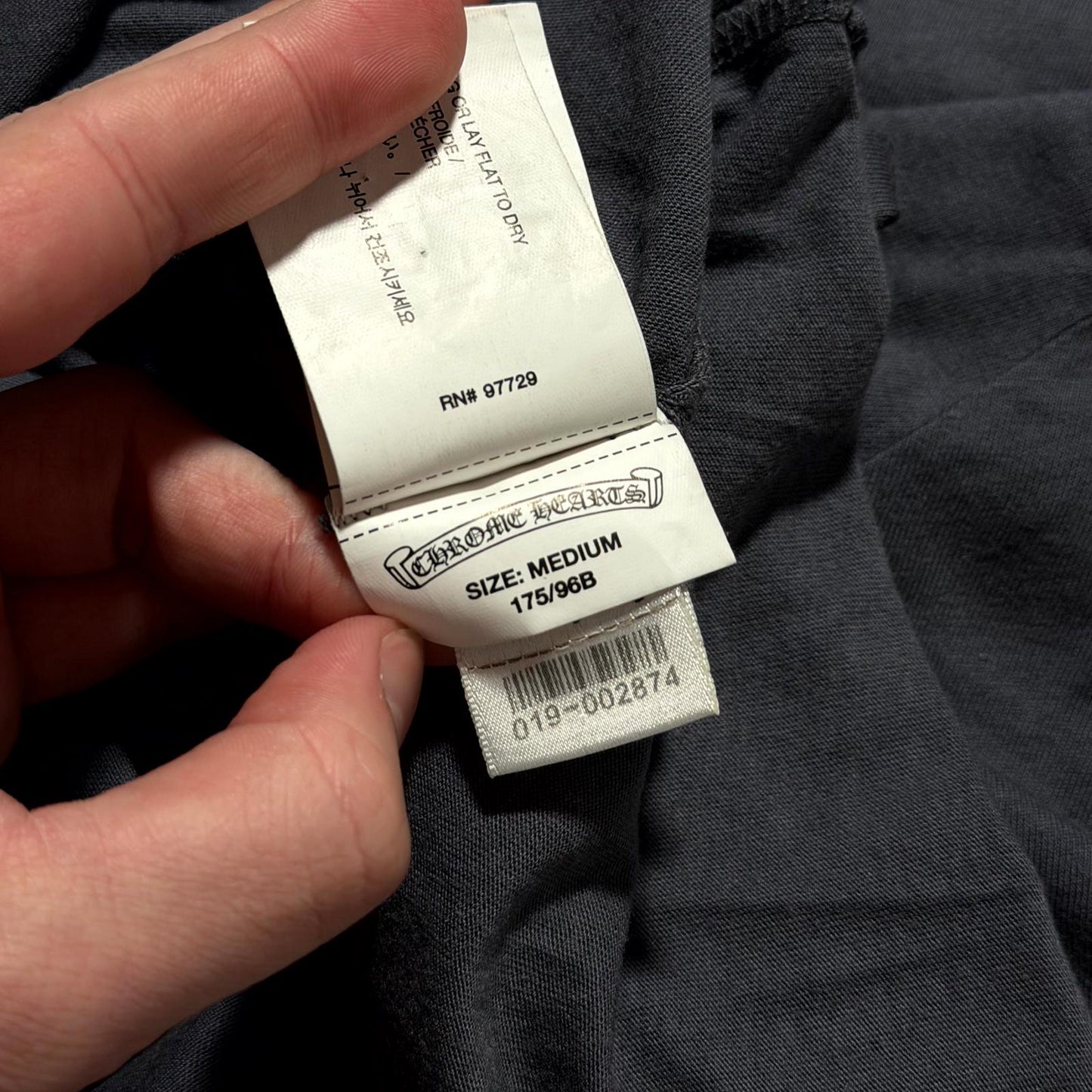 Chrome Hearts Dark Grey T Bar Shirt
