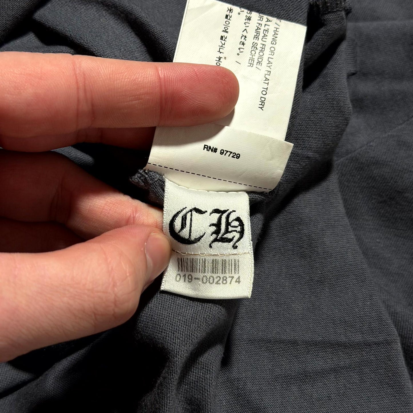 Chrome Hearts Dark Grey T Bar Shirt